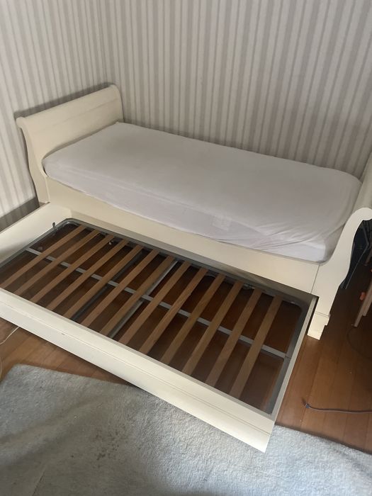Cama bliche branca 2x130