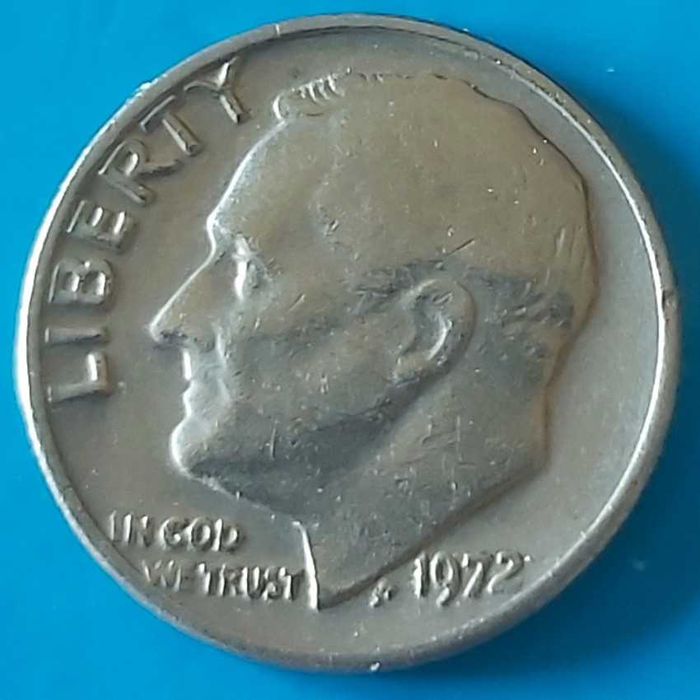 ONE DIME de 1972 dos USA