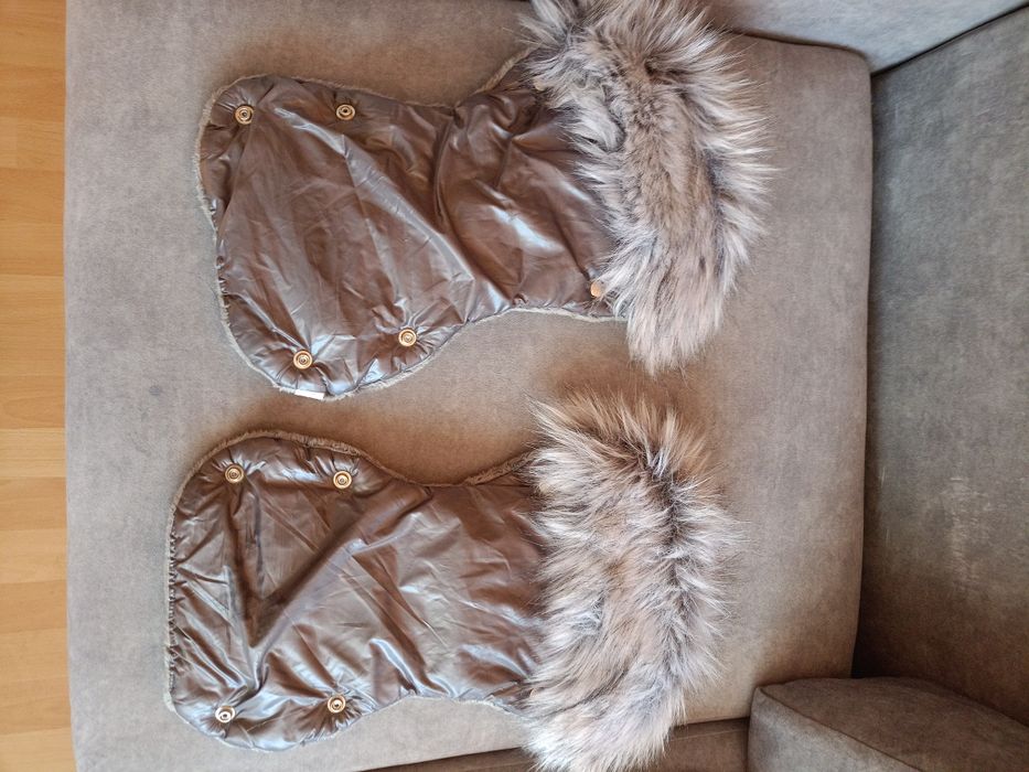 Ocieplane rękawice do wózka