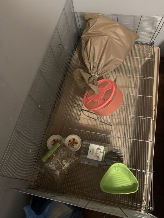 klatka dla chomika świnki morskiej myszy gryzonia 100x50