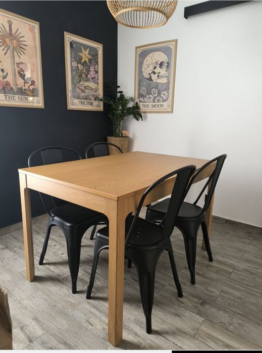 Conjunto 4 cadeiras em aço sklum MESA EXCLUIDA