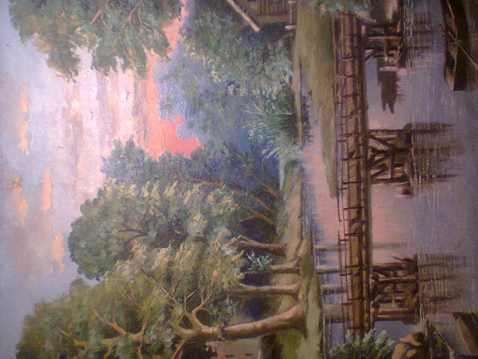 картина маслом 50 года и есть картина не знаю какая техника см,фото