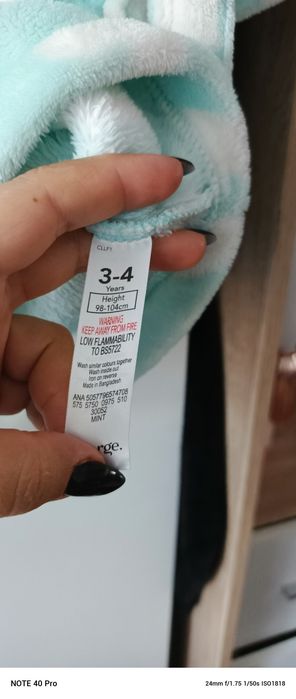 Szlafrok dla dziewczynki trzy latka