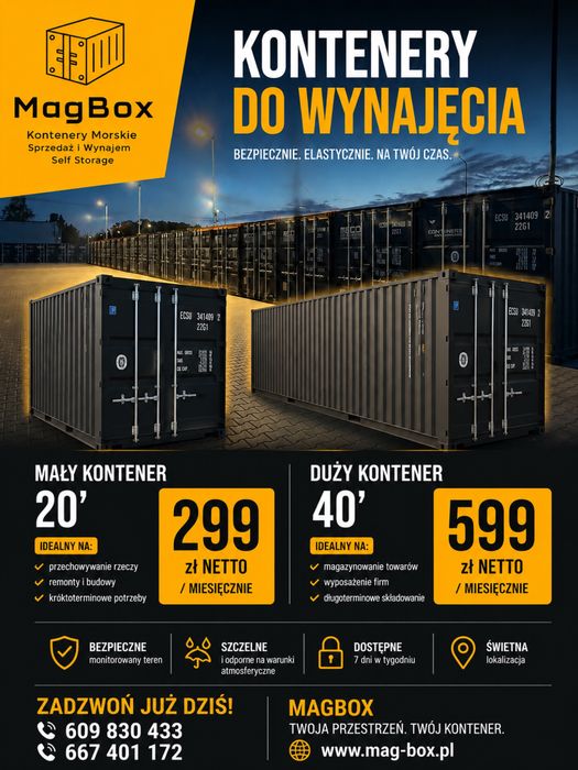 Kontenery Schowki Magazyn 24h  self storage Przeźmierowo