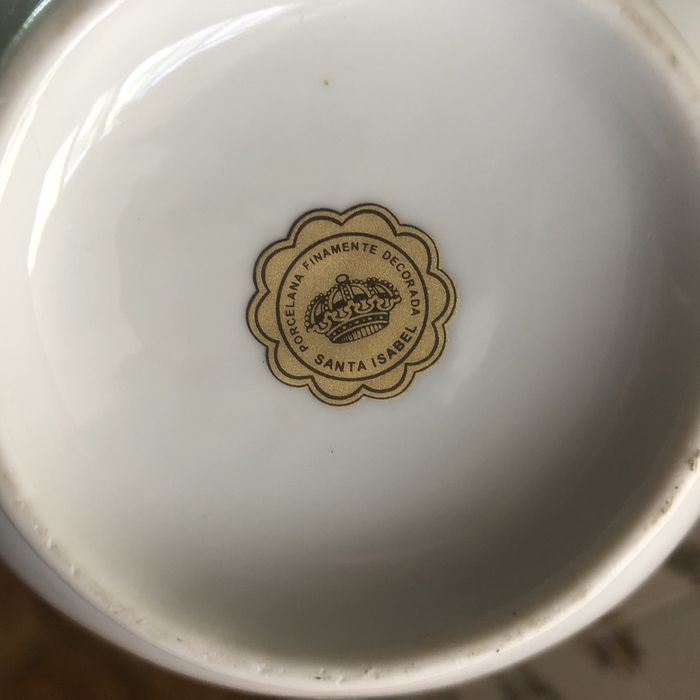 Jarro + Prato de porcelana, Santa Isabel