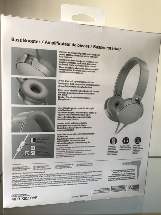 Auscultadores Sony EXTRA BASS