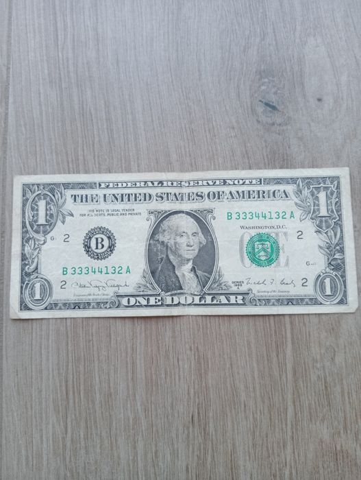 Nota 1 dólar América