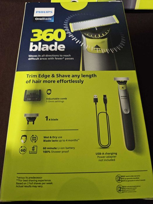PHILIPS OneBlade 360 | 3 em 1 | 5 em 1 | Recargas - SELADO | NOVO