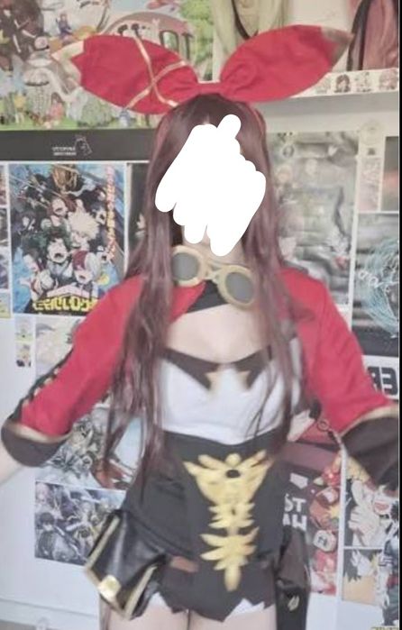 Косплей Ембер данганронпа геншин импакт аниме парик перука кокоми альт