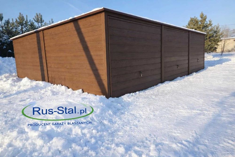 Garaż blaszany garaż blaszak garaże 9x6 6x6 7x5  premium profil okazja rus-stal