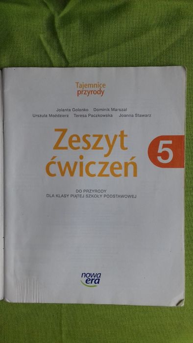 Tajemnice przyrody zeszyt ćwiczeń klasa 5