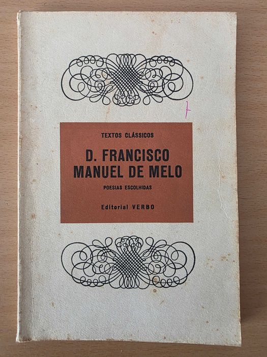 Livro "Poesias Escolhidas" de D. Francisco Manuel de Melo