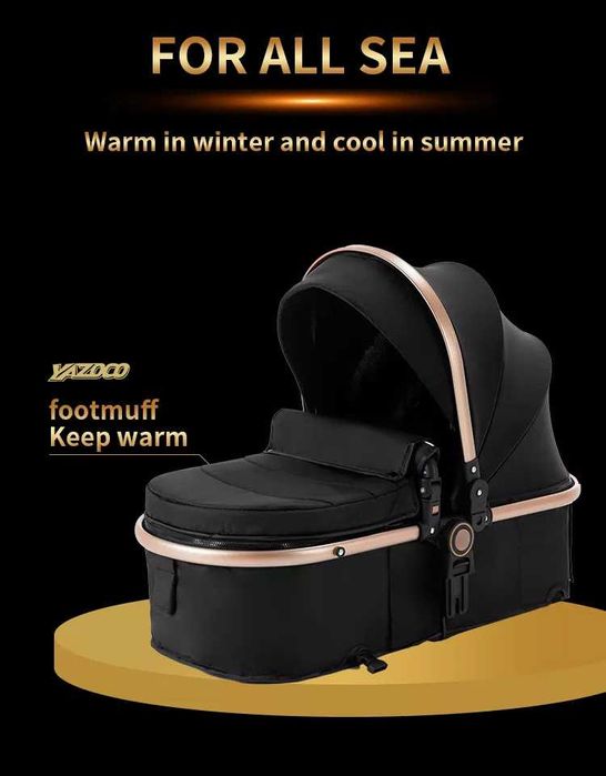 Luxuoso Carrinho de Bebé 3 em 1 c/ envio gratis!