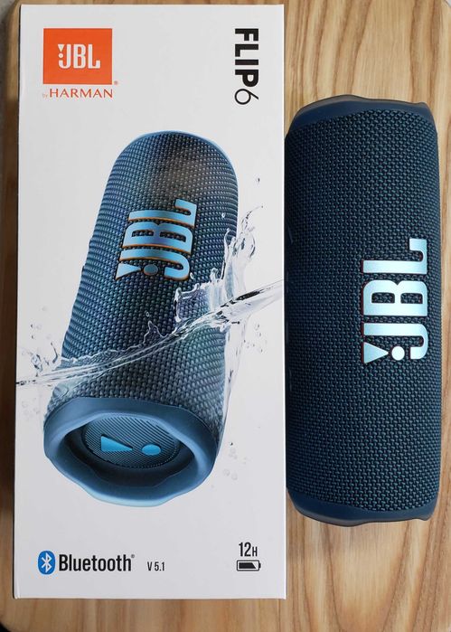 Bluetooth колонки JBL Flip 6 black та blue