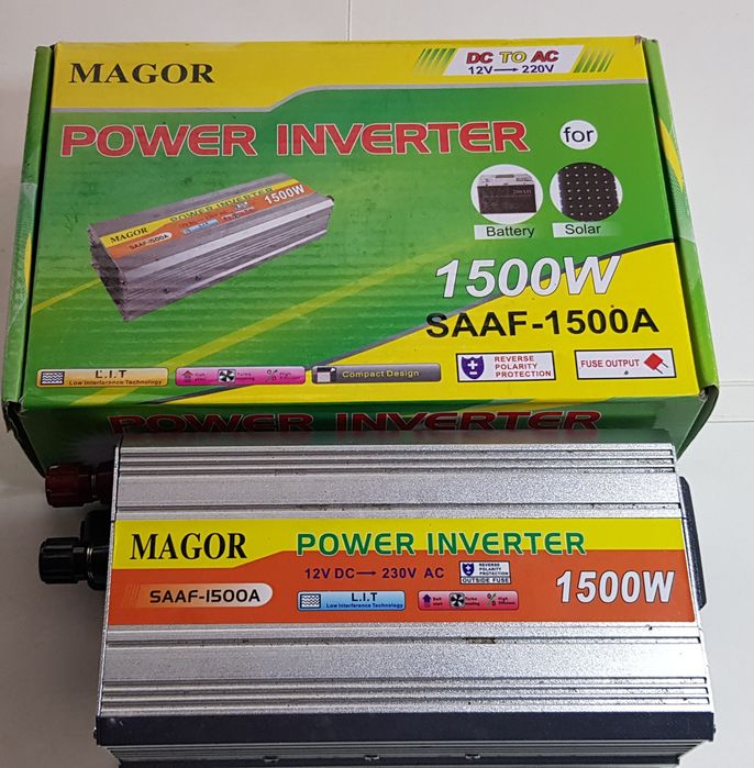 Инвертор напруги Magor Power Inverter Saaf-1500A 