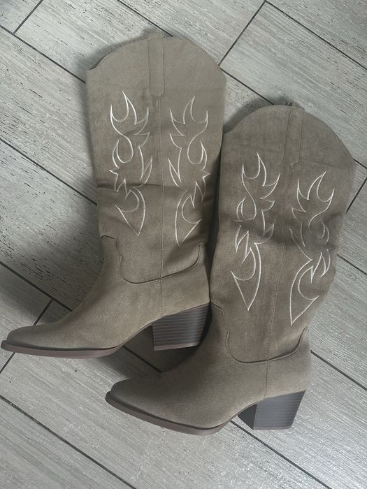 Казаки#ковбойки# сапоги#замшеві чоботи#стильні утеплені ботфорти