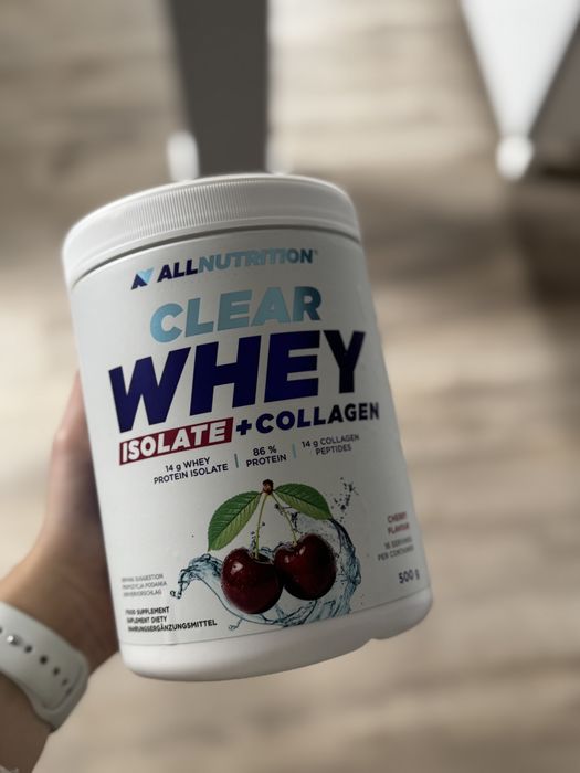 clear whey isolate + collagen odżywka białkowa allnutrition