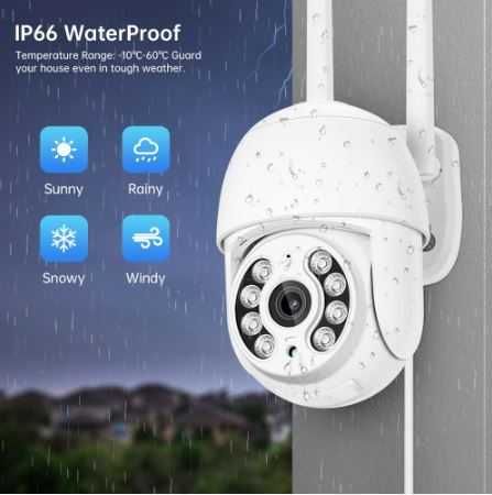 kamera IP 4MP WIFI kamera ochrony noktowizor kamery do monitoringu