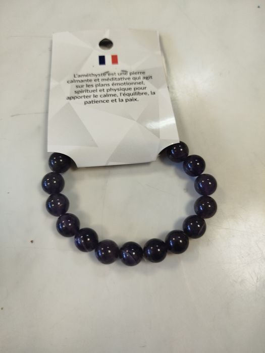 Pulseira Ametista 10mm