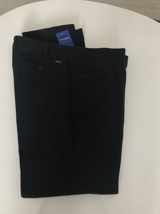 Bruhl Milano nowe spodnie męskie eleganckie czarne XXL 56
