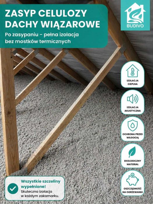 Tarnów – Profesjonalne ocieplenie celulozą ISOCELL | BUDIVO