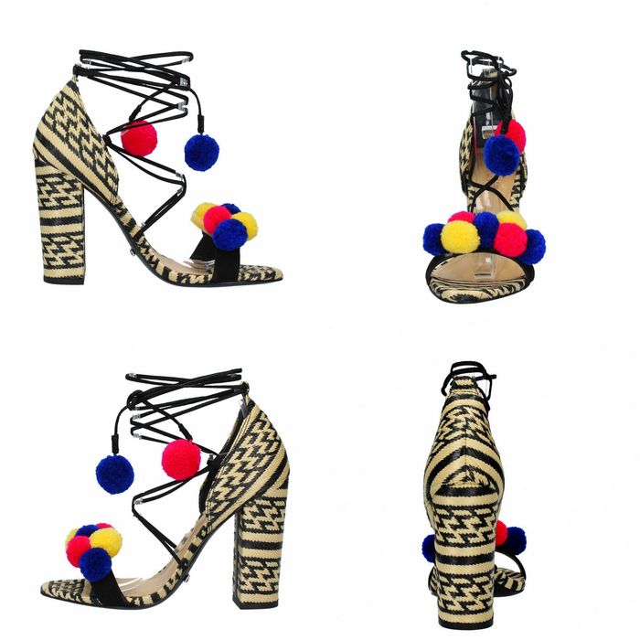 SCHUTZ zjawiskowe pompony zebra slupek 38