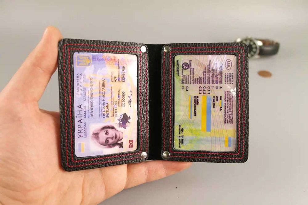 Обкладинка для автодокументів/ нового паспорта з вікнами