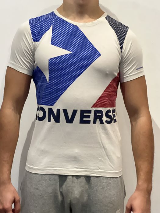 Converse koszulka z krótkim rękawem biała