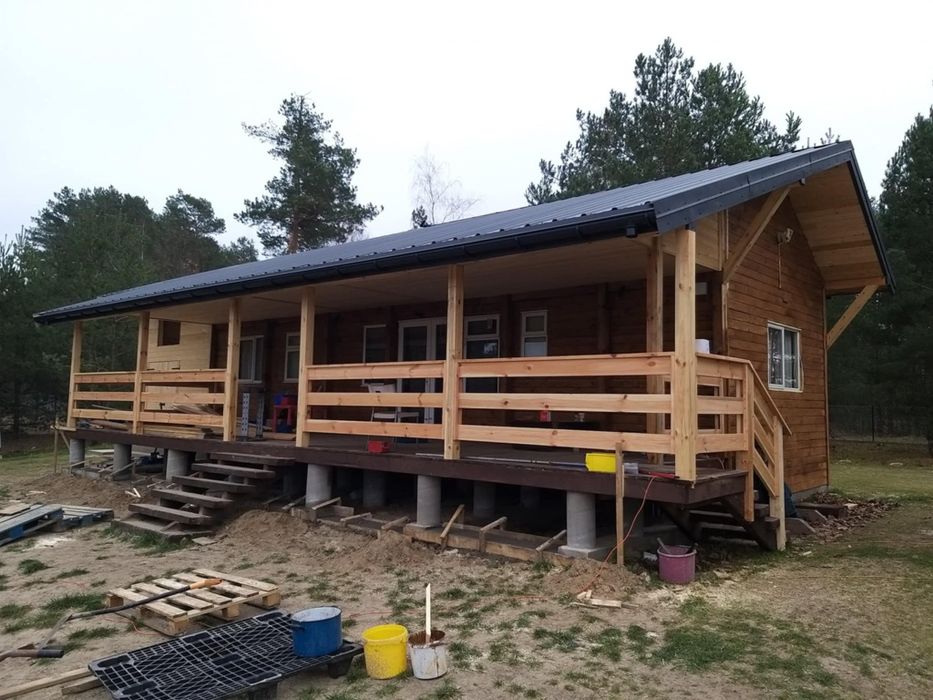 Pilne /Konstrukcja drewniana +domek  całoroczny kempingowy COSALT  ECL