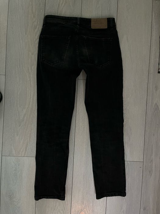 Czarne męskie jeansy denim slim 29/32