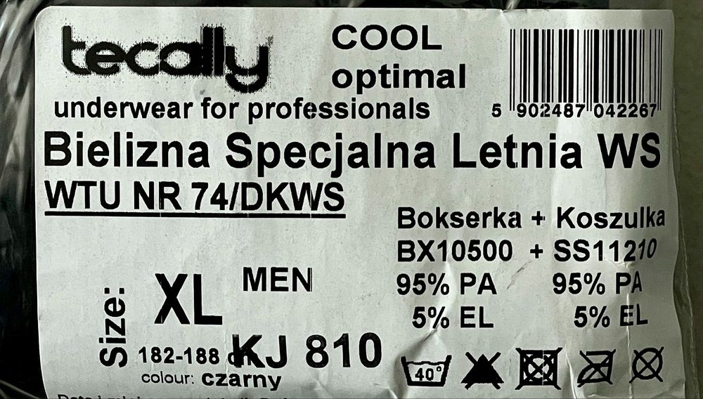 Bielizna specjalna letnia XL