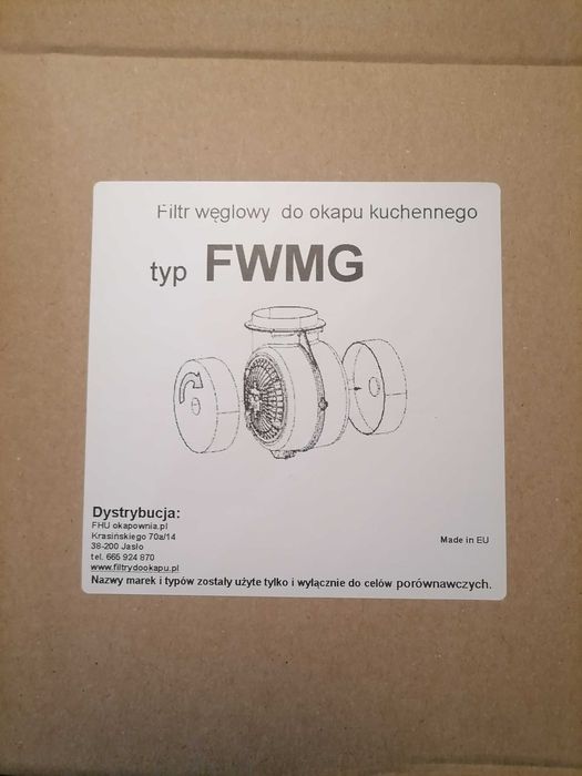 Filtr węglowy do okapu 2 szt.