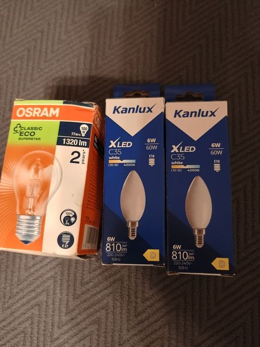 2 nowe Żarówki z diodami LED XLED E14 6W neutralna biel