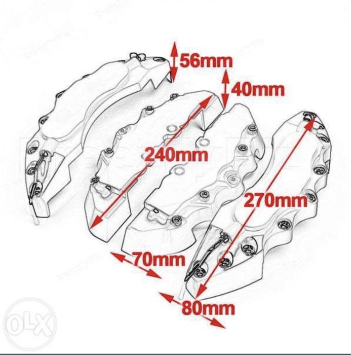 CAPAS DE TRAVÕES TAMPAS PROTEÇÃO TRAVÃO MERCEDES-BENZ AMG NOVAS