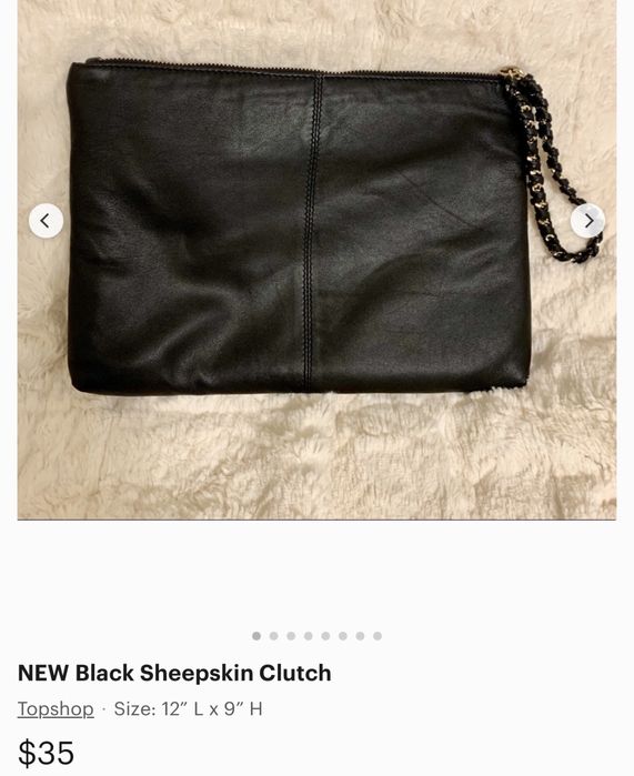 Клач шкіряний Topshop