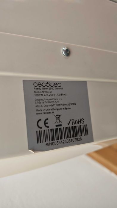 Cecotec ready warm 2500426639306554746882