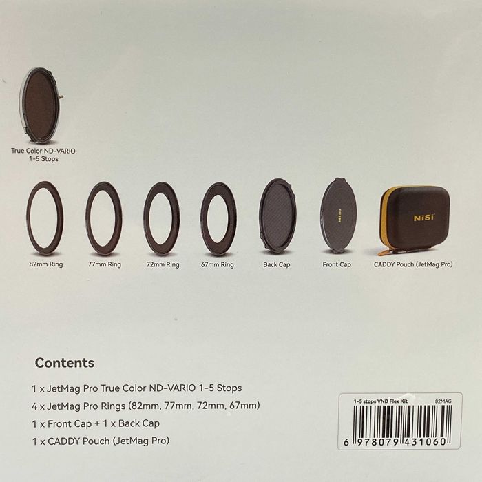 NiSi JetMag Pro 1-5 Stops VND Flex Kit | 82MAG | SELADO