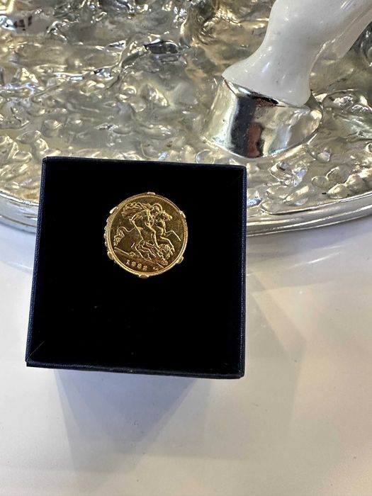 Anel de ouro meia libra