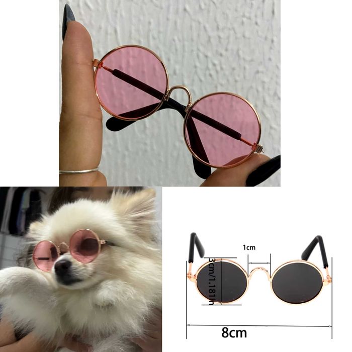 Różowe okulary dla zwierząt, nowe