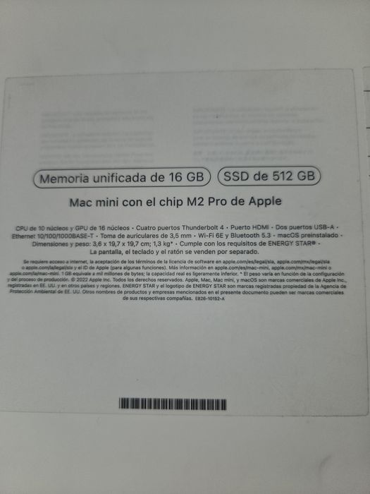 Apple Mac mini m2 pro  16Gb/ ssd 512
