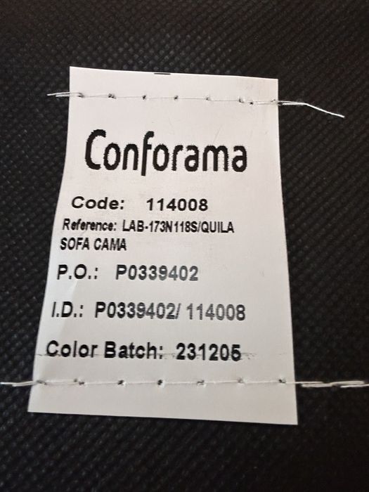 Sofá-cama Conforama QUILA cinza em ótimo estado