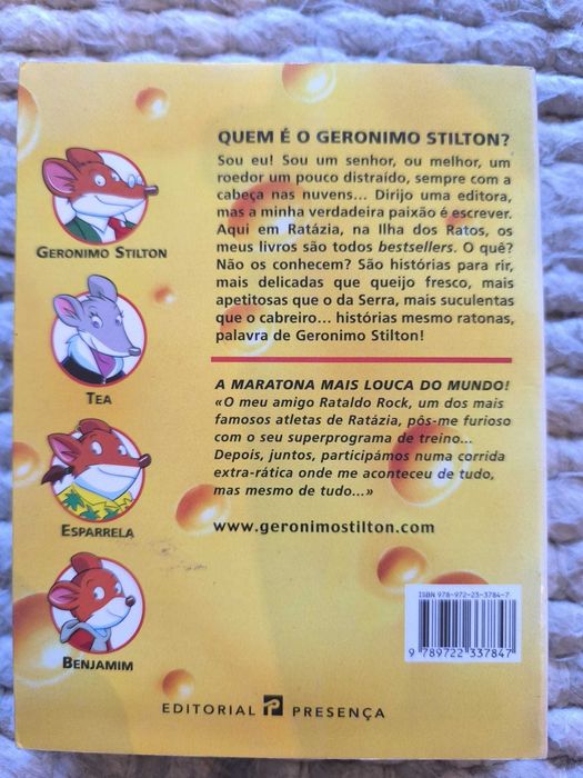 Livro "A Maratona Mais Louca do Mundo" de Geronimo Stilton