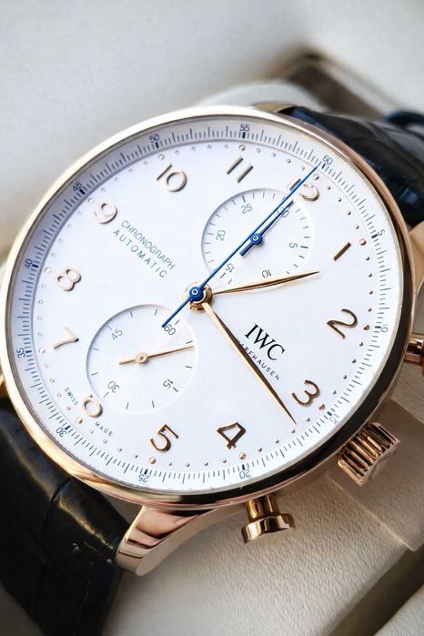 Nowy IWC Portugieser Chrono 41mm Rose Gold 2025r, / Gwar. do 2033r.