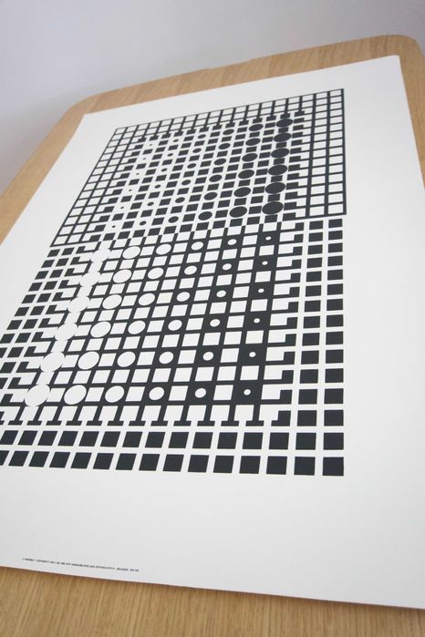 Serigrafia de Victor Vasarely - Op art / Arte Geométrica (100 x 70cm)