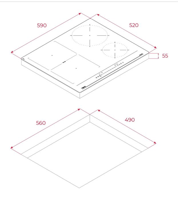 Płyta indukcyjna TEKA IBF 64200 SSS BK nowa