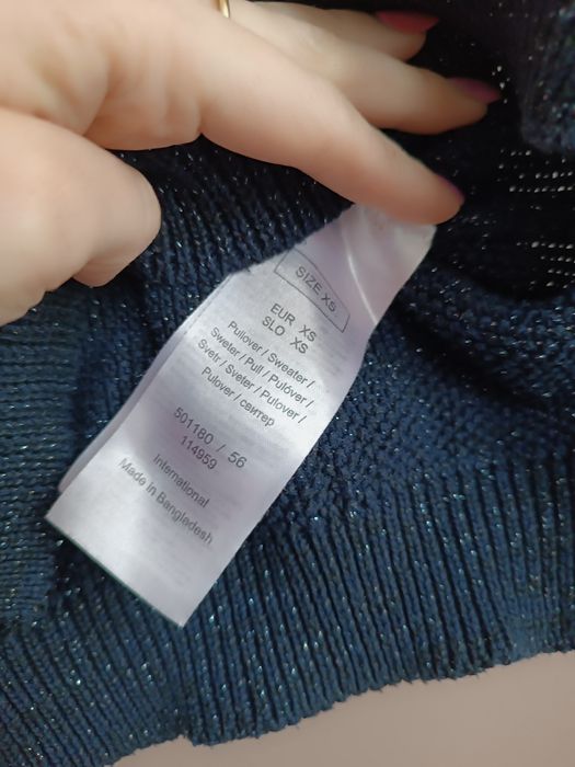 Sweterek z krótkim rękawem rozm. Xs