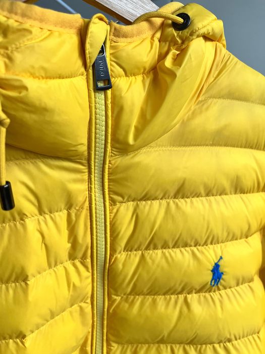 Nowa oryginalna męska kurtka Polo Ralph Lauren rozmiar L, żółta