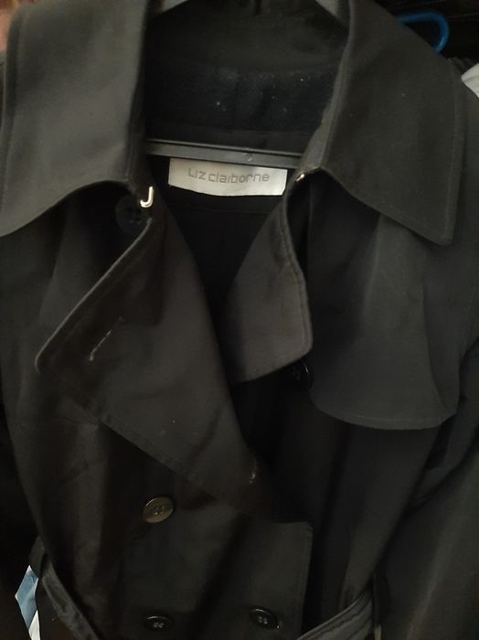 Gabardine, LIZ CLAIBORNE, preta.