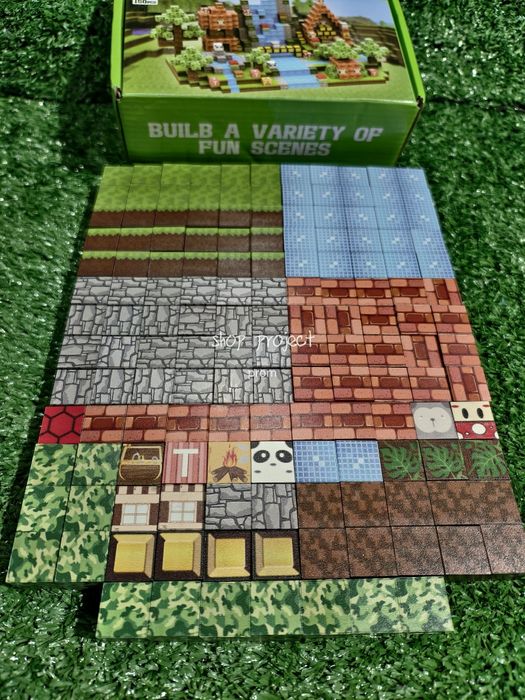 Конструктор магнитный Майнкрафт 150 блоков