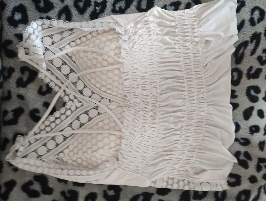 Top biały  koronka